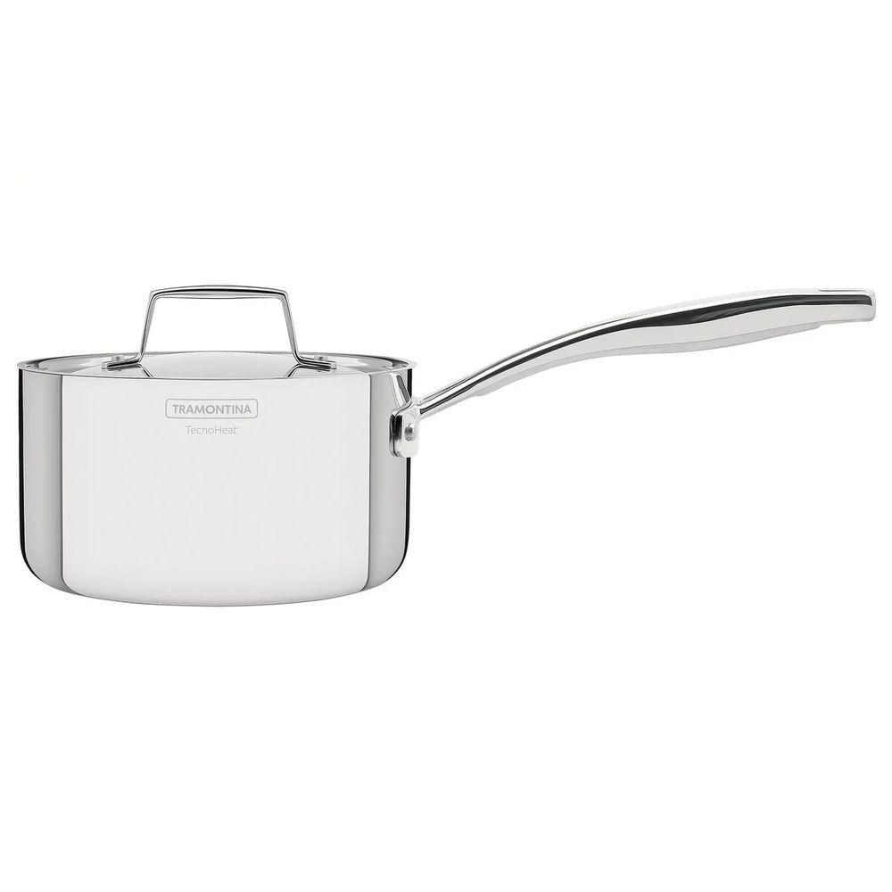 Panela Tramontina Grano Em Aço Inox Com Tampa 16 Cm 1,7 L