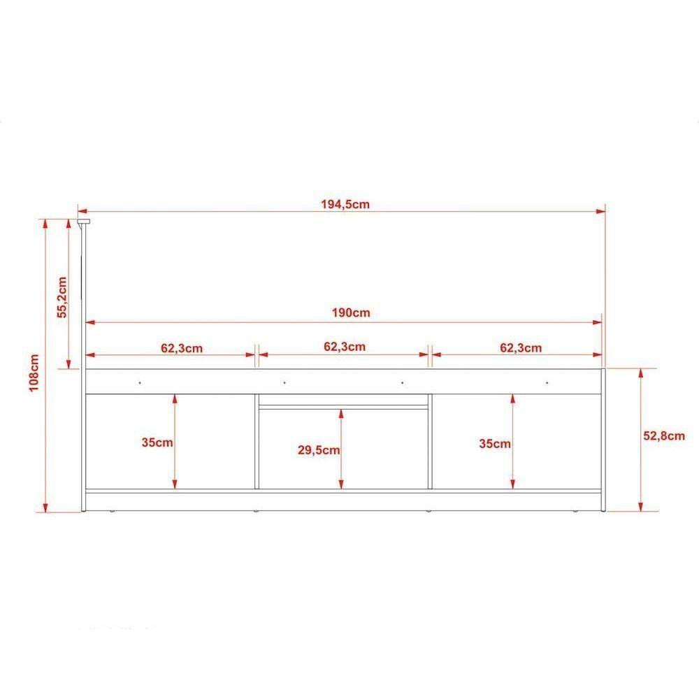 Cama Multifuncional Juvenil C- Nichos E Baú Cm8037 Branco - Tecno Mobili