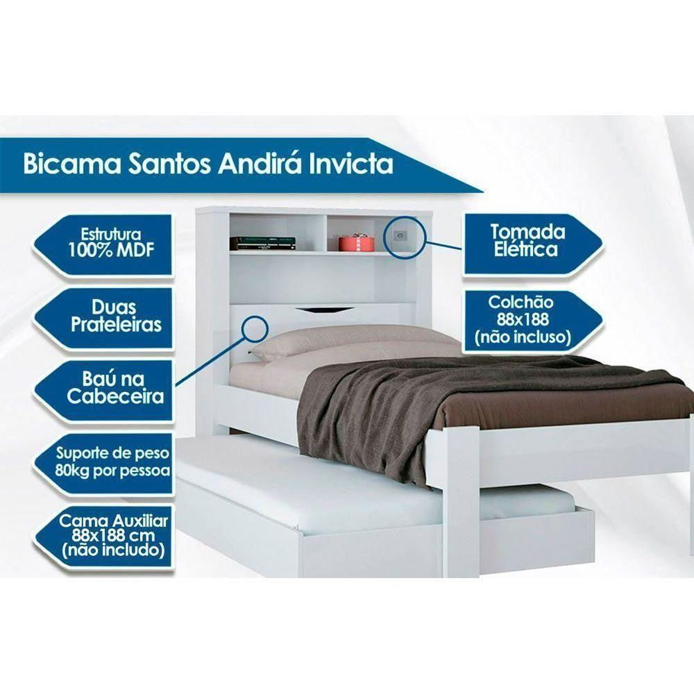 Quarto Completo Solteiro 3 Peças (1guardaroupa+1cama+1cômoda) Qj54 Jatoba-areia - Santos Andirá