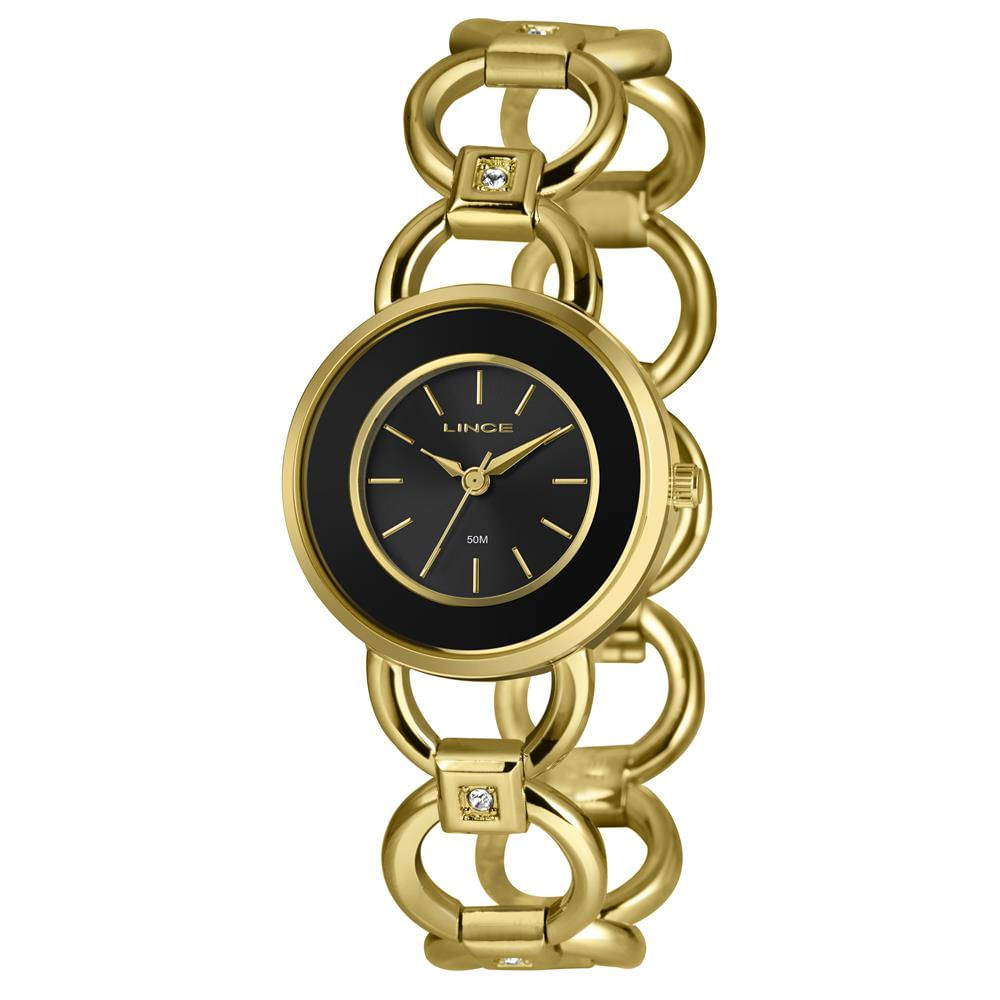 Relógio Lince Feminino Ref:Lrg4791l31 P1kx Bracelete Dourado