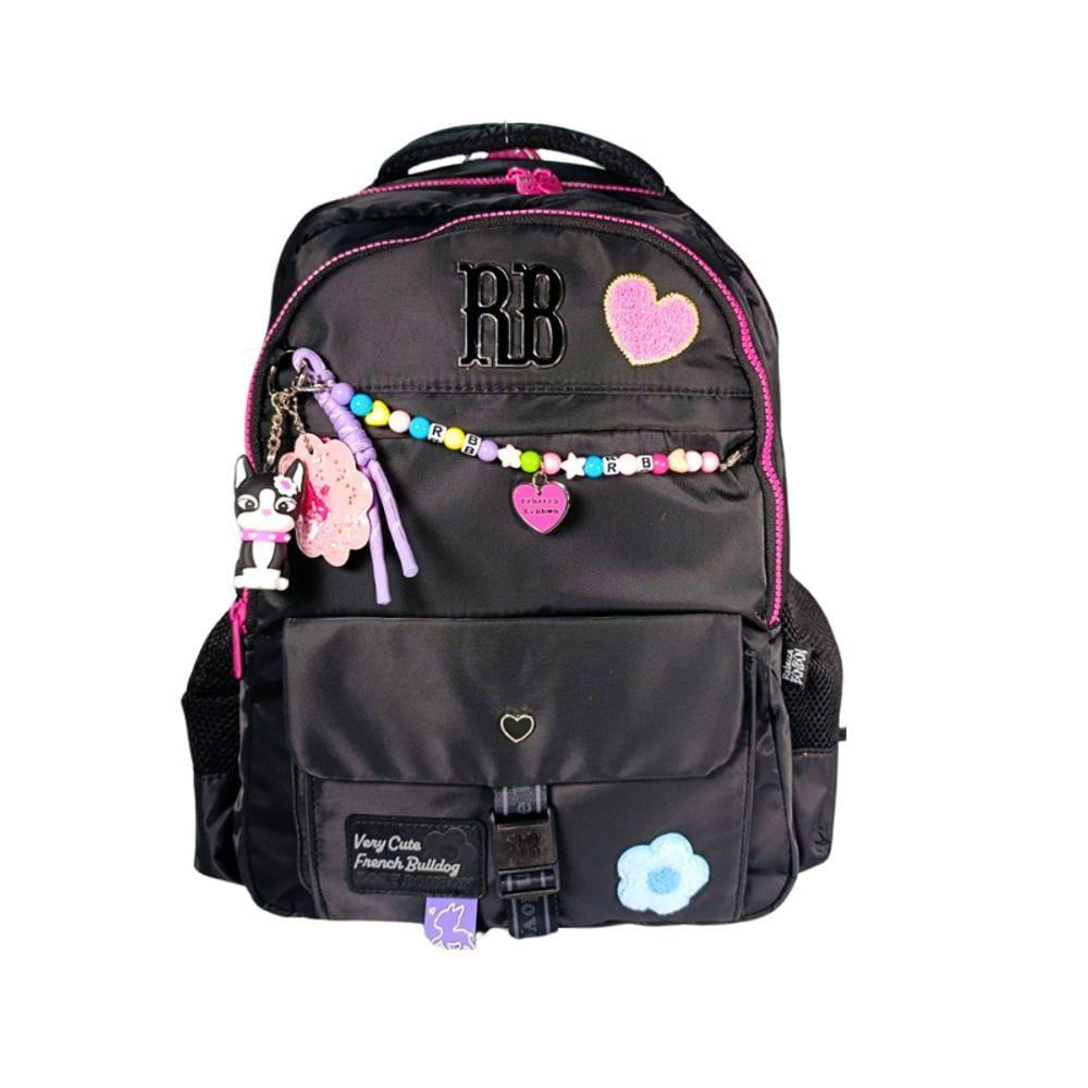 Mochila De Costas Preta Rebecca Bonbon 17,5 Rb24595