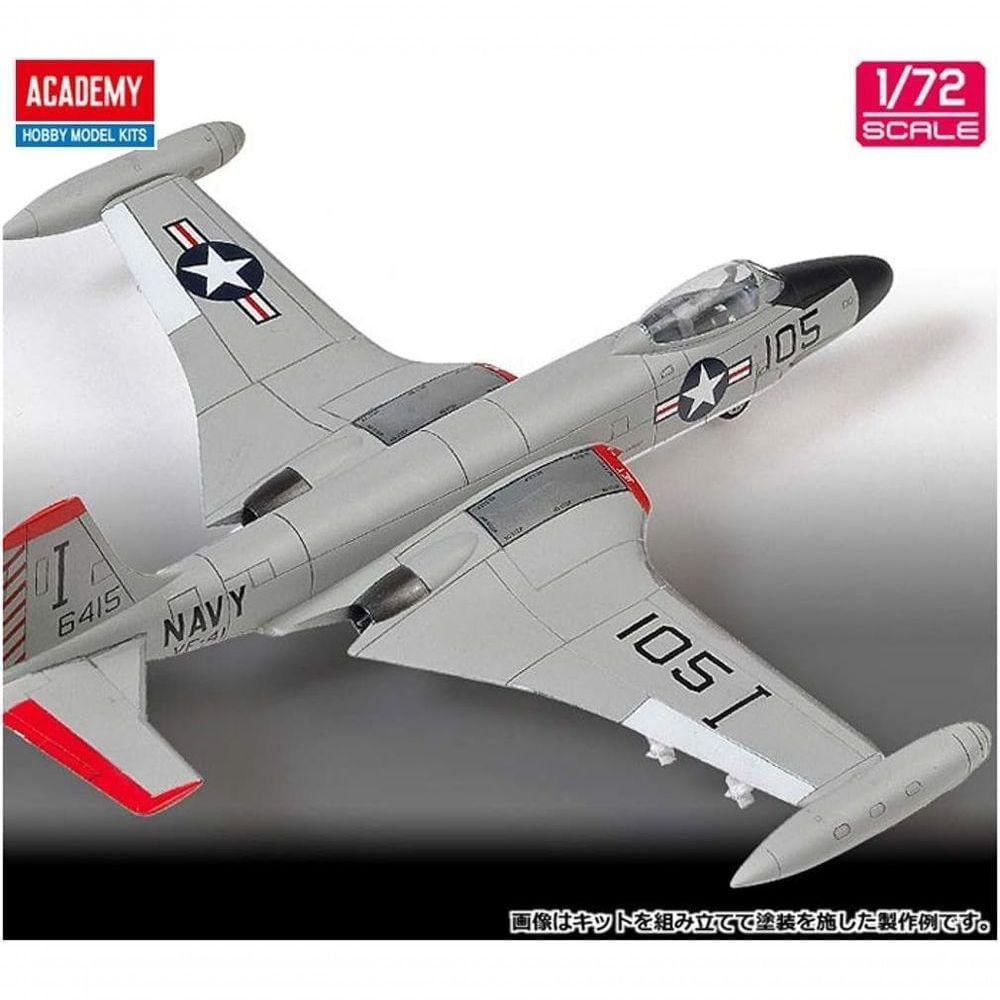 Academy Usn F2h-3 Banshee Vf-41 Black Aces 1-72 Modelo Plástico