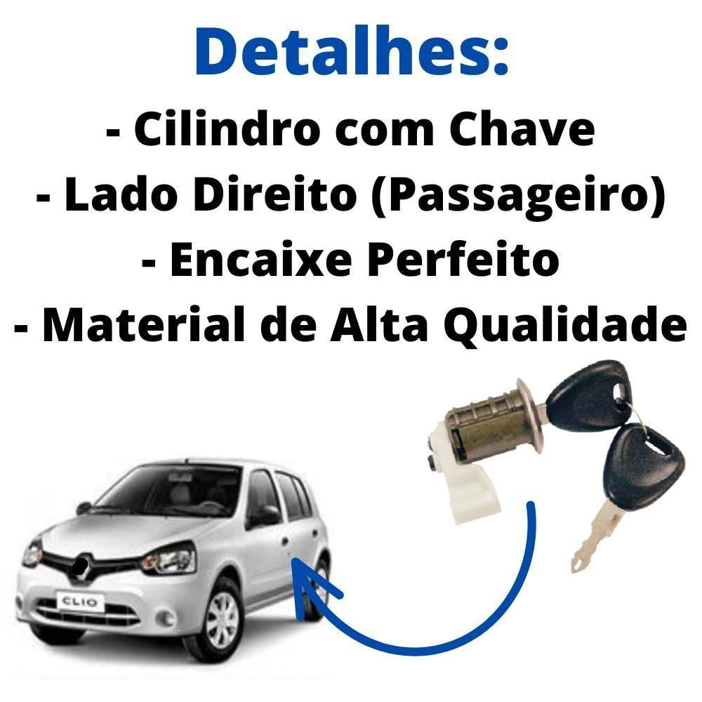 Cilindro Porta Direita Clio 2 Após 99 Todos 2 E 4 Portas [f103]