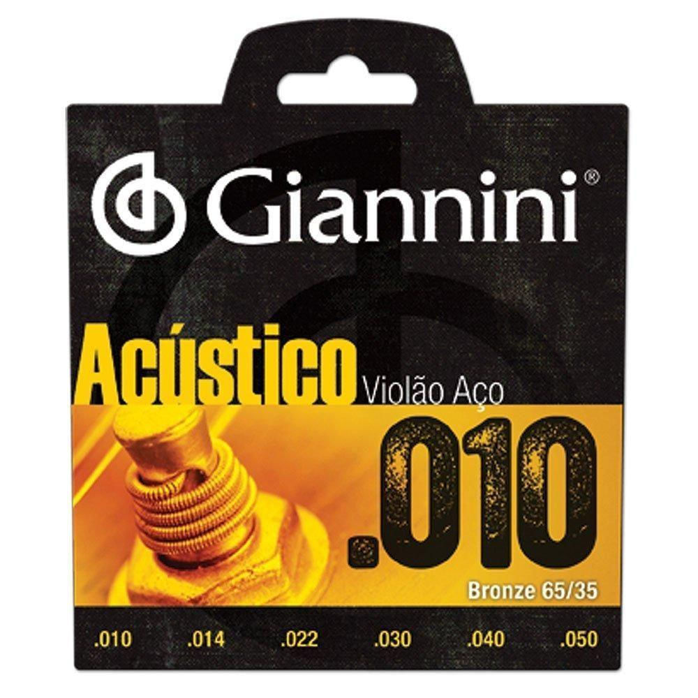 Corda Para Violao Giannini Geswam Bronze Acustica 65/35...