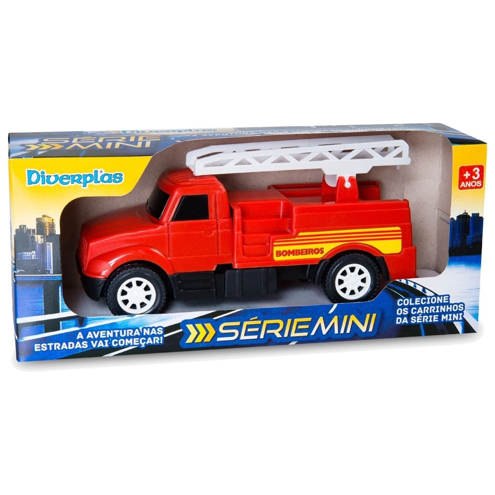 Carrinho de Brinquedo Mini Caminhão Bombeiro DiverPlas 543