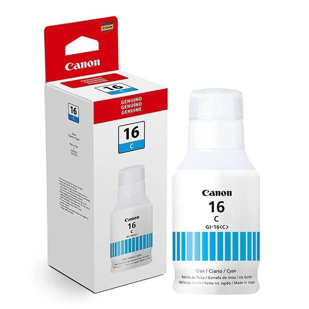 Refil De Tinta Canon Gi-16 Ciano Original Gi16 G16 Bk Gx5010 Gx6010 Gx7010