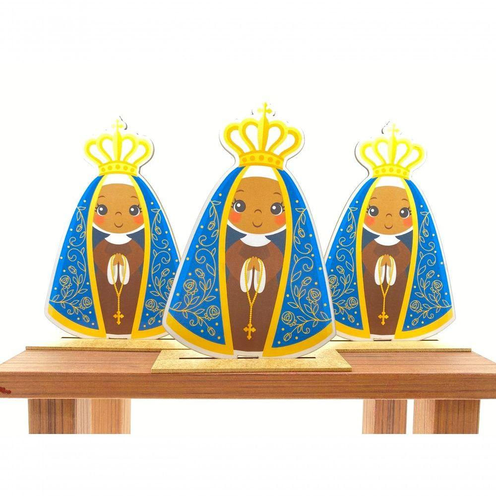 Kit Display De Mesa 6 Peças Para Festa N.s. Aparecida Mdf