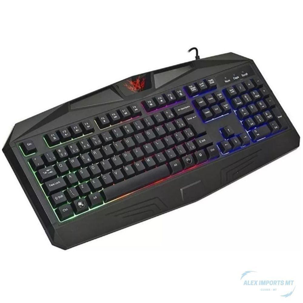 Teclado De Computador Com Luzes E Cores Alegres