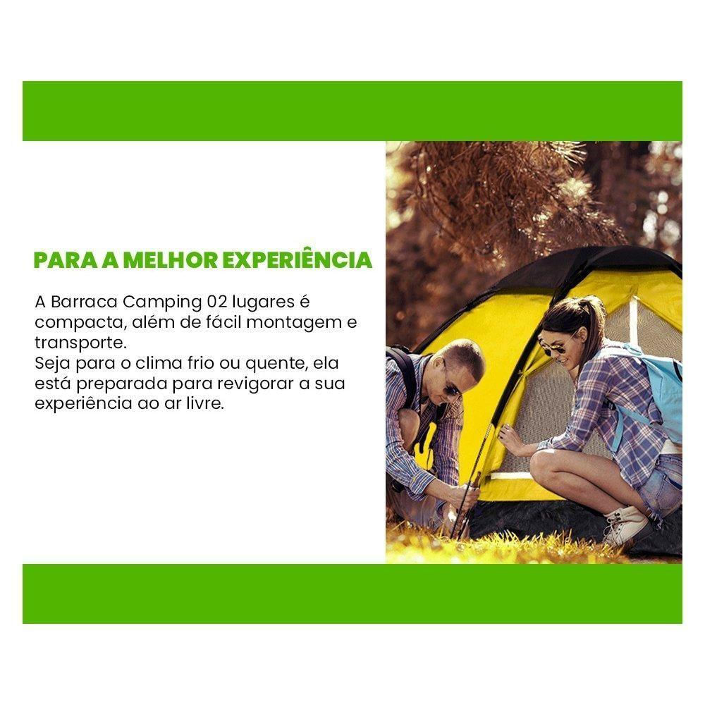 Barraca Camping 2 Pessoas Quati Carajas Amarelo