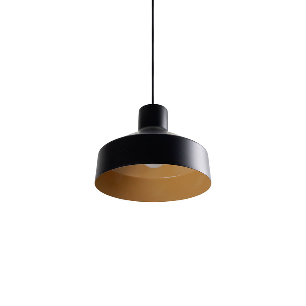 Lustre Pendente Blumenau Liza E27 Bivolt Preto