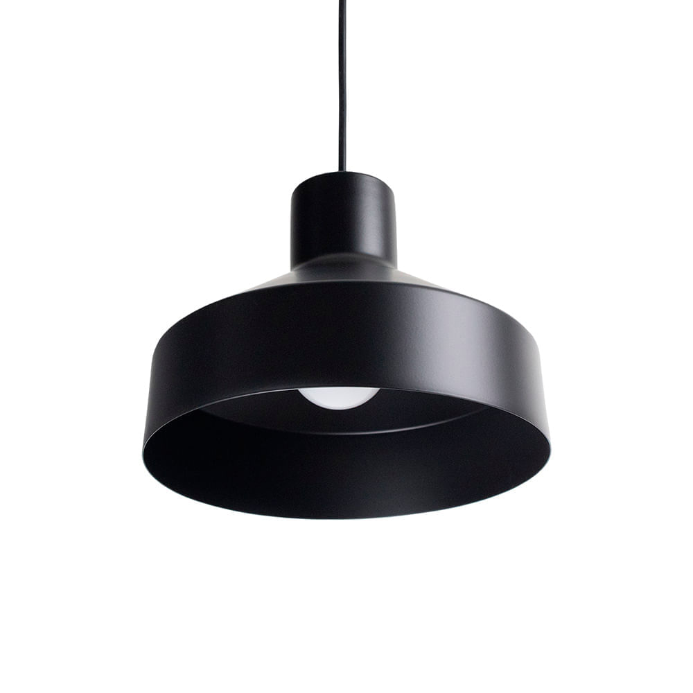 Lustre Pendente Blumenau Liza E27 Bivolt Preto