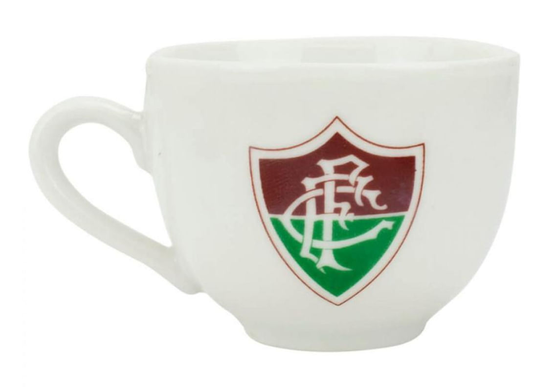 Jogo Com 2 Xícaras De Porcelana Fluminense 180ml