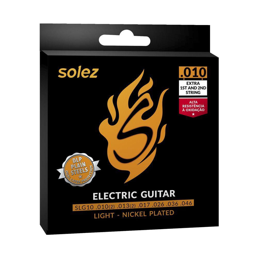 Encordoamento Solez Para Guitarra SLG10 0.10/0.46 - EC0344