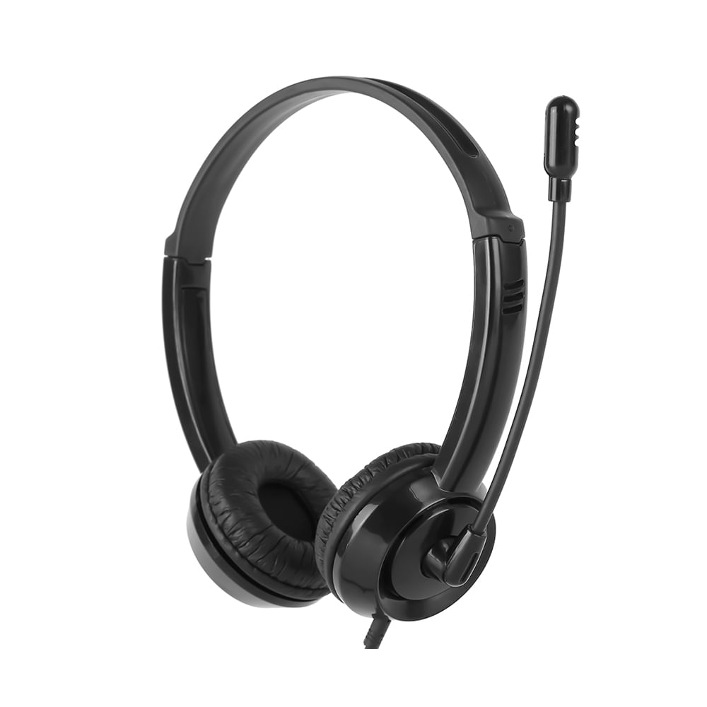 Headset HP DHE-8009 Black, Conexão P2, Som Profissional