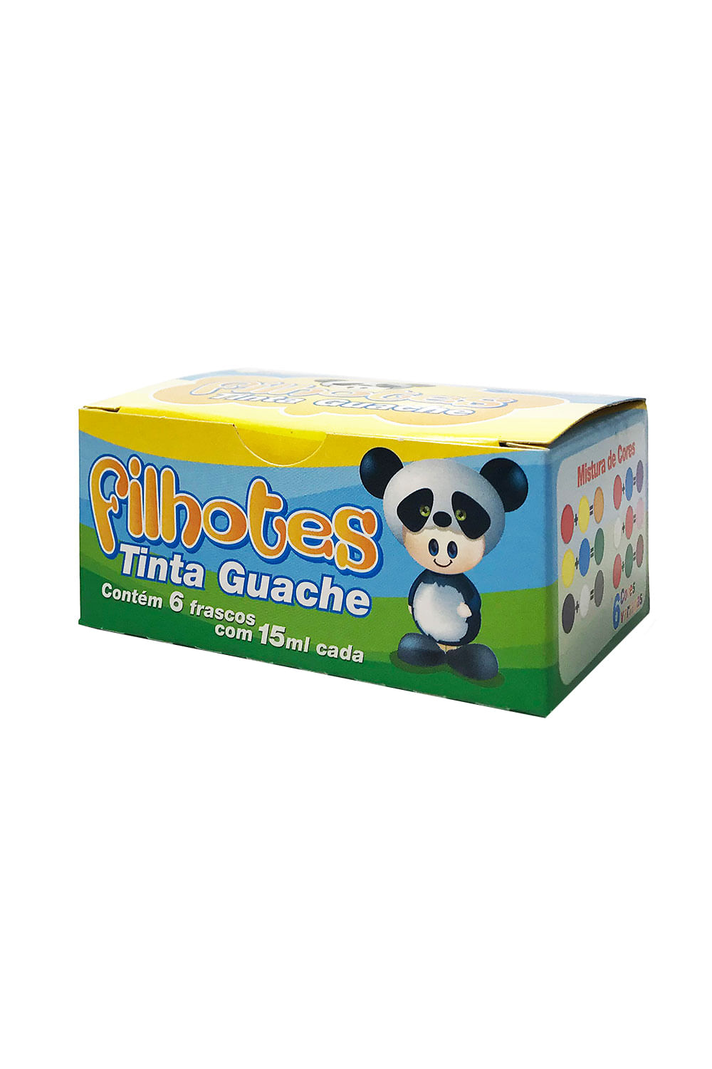 Tinta Guache Acrilex Filhotes com 6 Cores 15ml