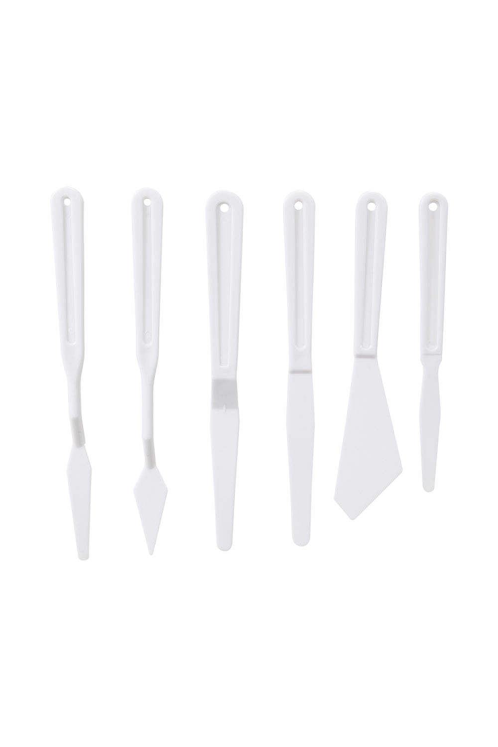 Kit Espátulas com 6 Unidades Branco