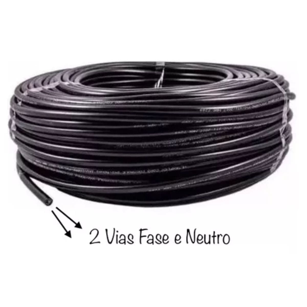 Extensão Profissional Com 25 Metros 10A/20A 250V Cabo PP Preto