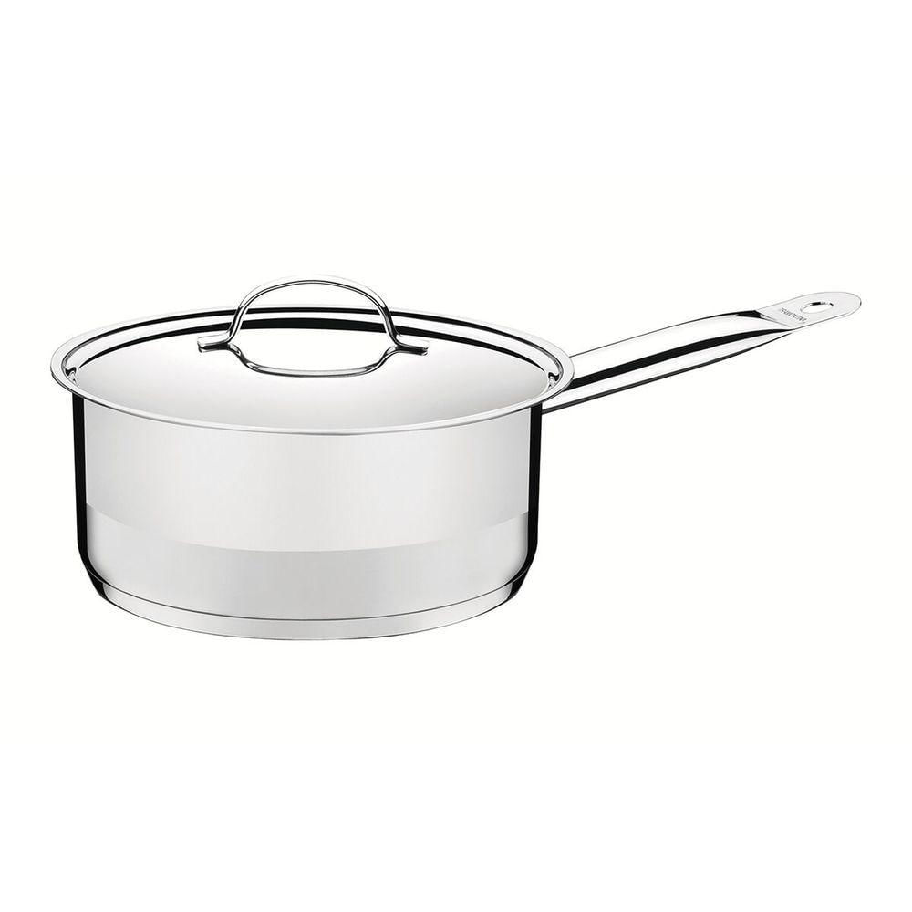 Panela Tramontina Professional Em Aço Inox Com Tampa 24 Cm 4,7 L