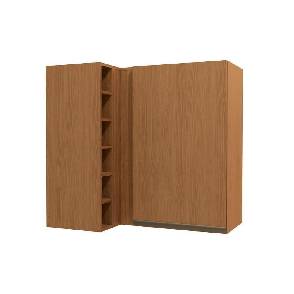 Armário Aéreo Cozinha Modulado Maxxi Canto Reto G768 Com 1 Porta 98cm Canela - Kappesberg