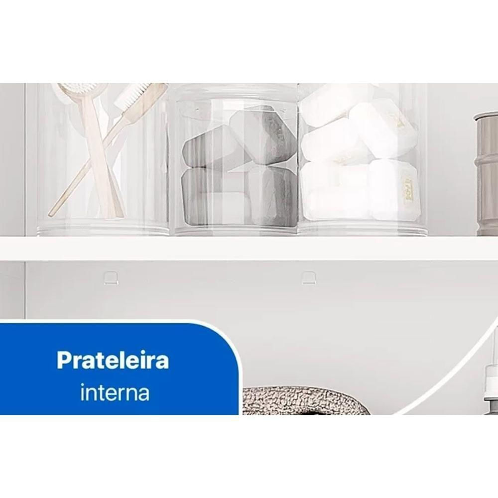 Gabinete Multiuso P- área Serviço Duo Duplo Baixo C- 2 Portas Branco - Telasul