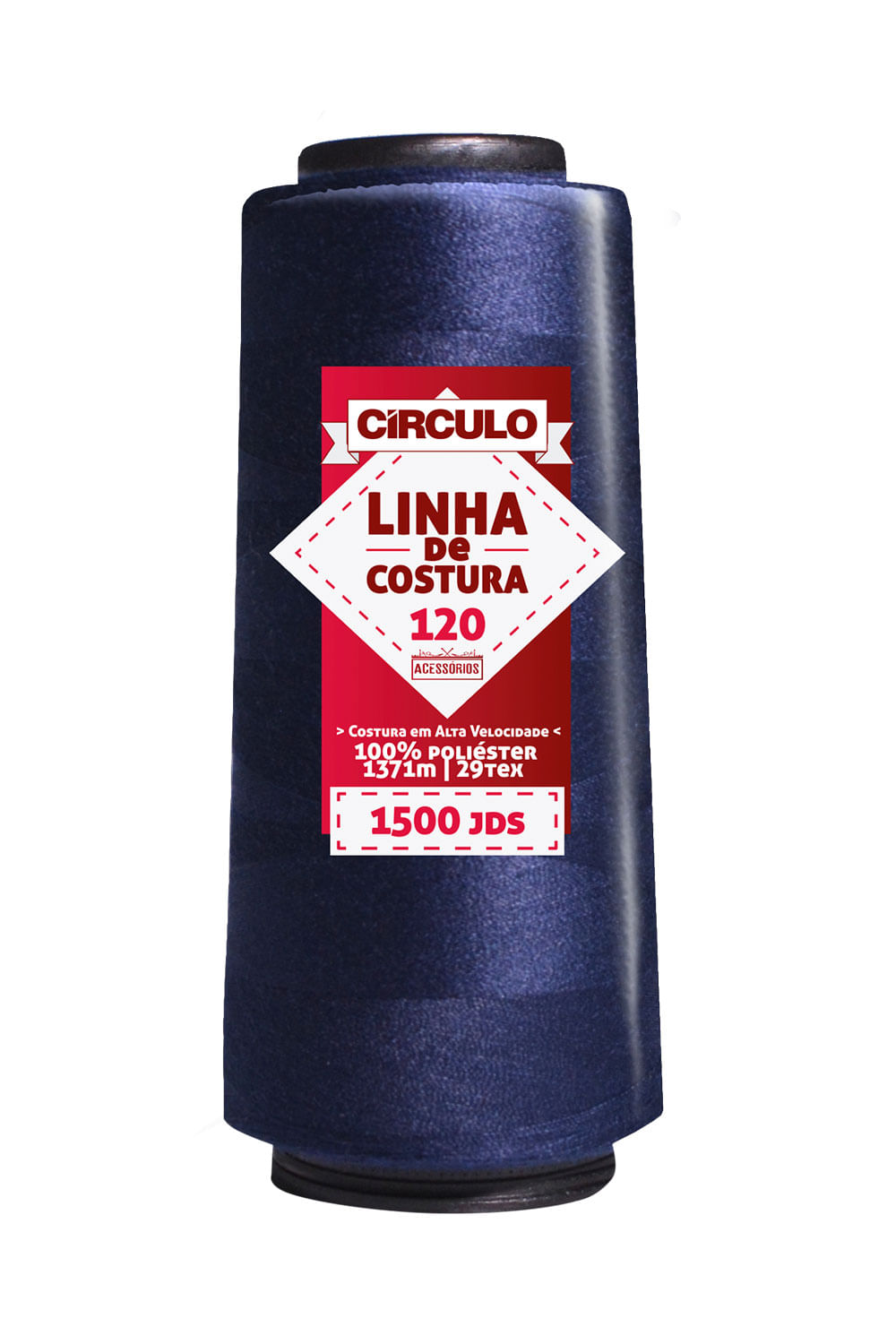 Linha para Costura 1371m 29tex 322 Azul Marinho