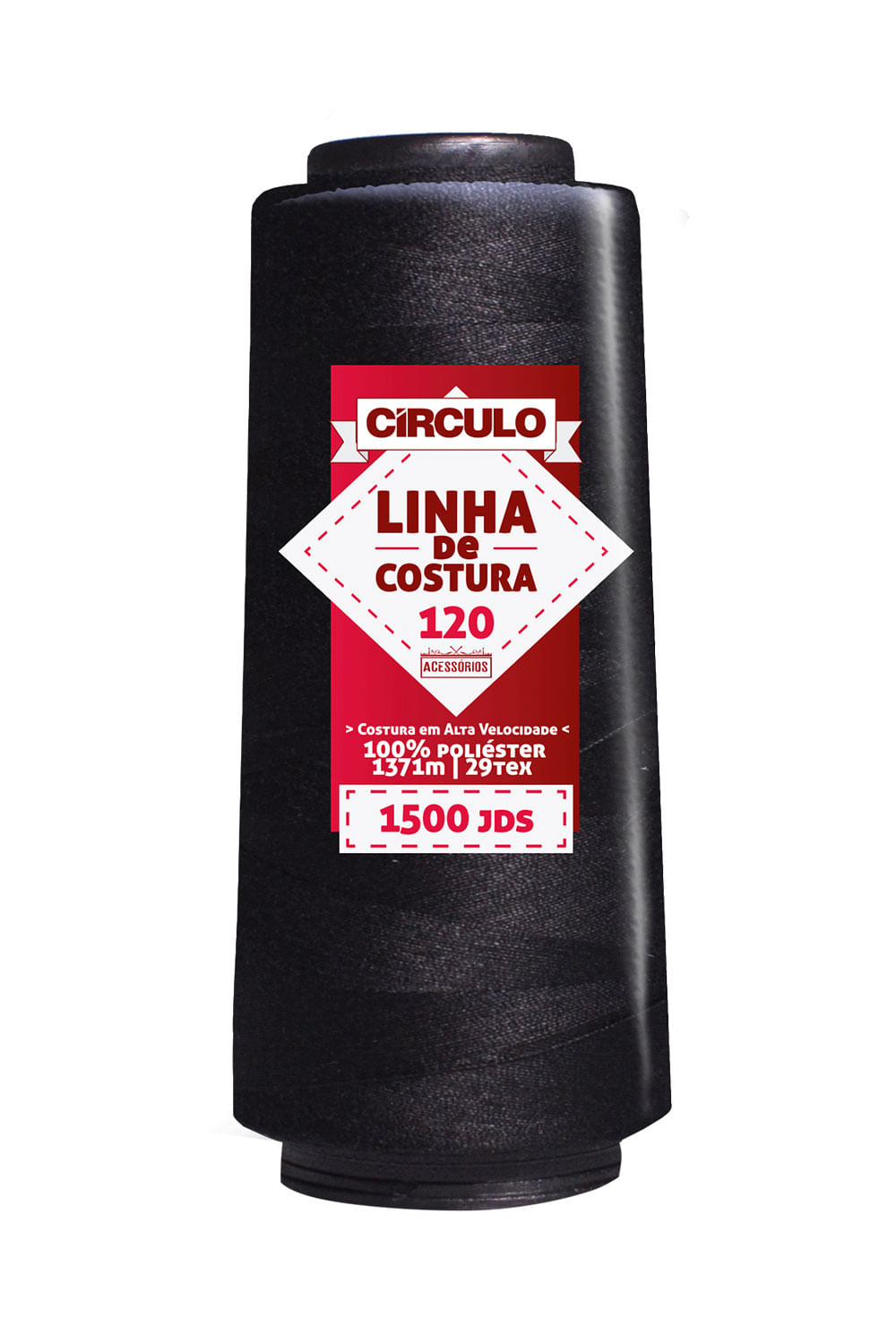 Linha para Costura 1371m 29tex 325 Preto