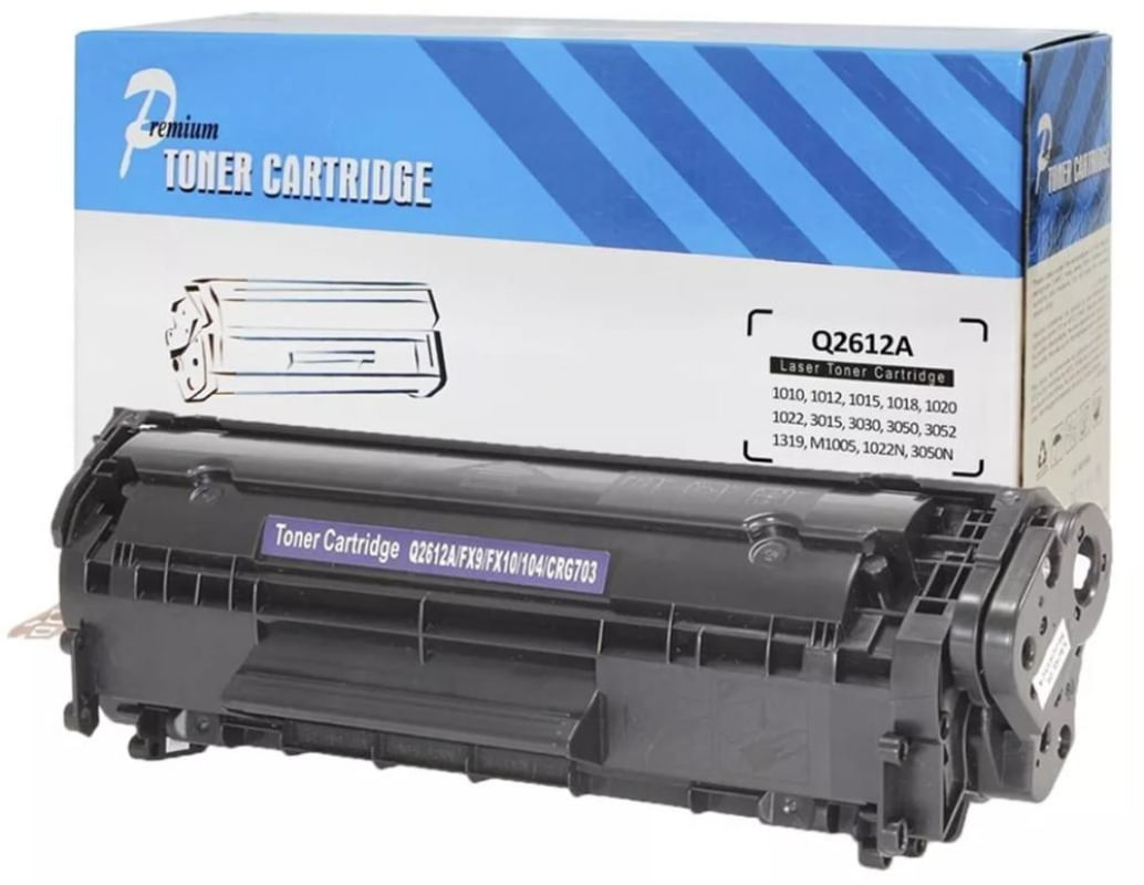 Cartucho de Toner Compatível HP Q2612a 12a 1010 1012 1015 M1005