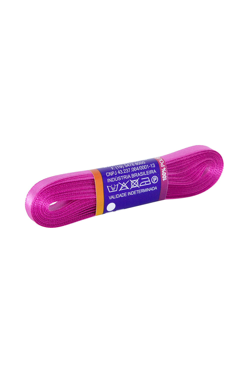 Fita de Cetim Nº01 7mm Peça com 10m Rosa Pink