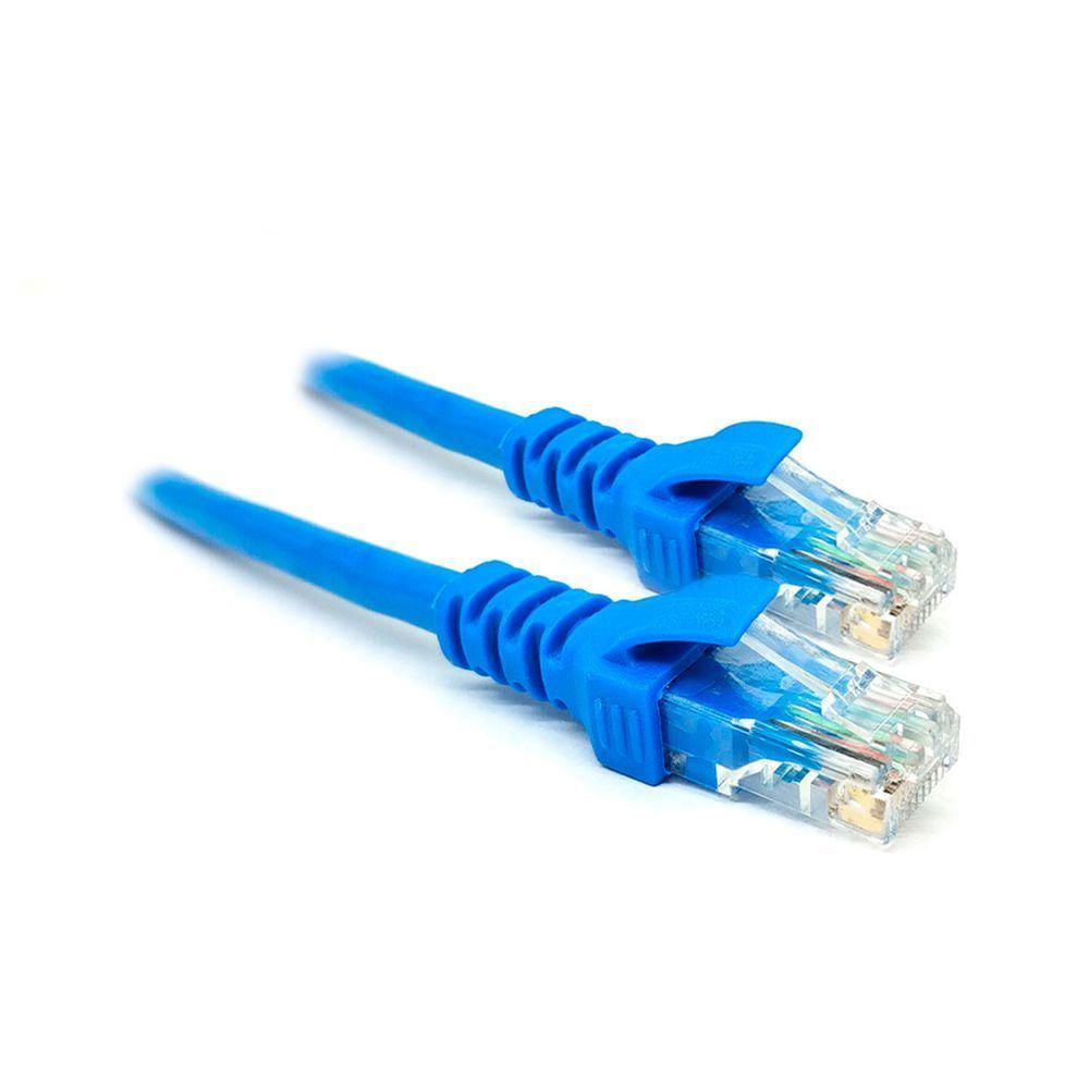 Cado De Rede Patch Cord Cat6 X-cell, Utp Cca-cftv 23awg, Rj45, 2m, Azul - Xc-cat6-2