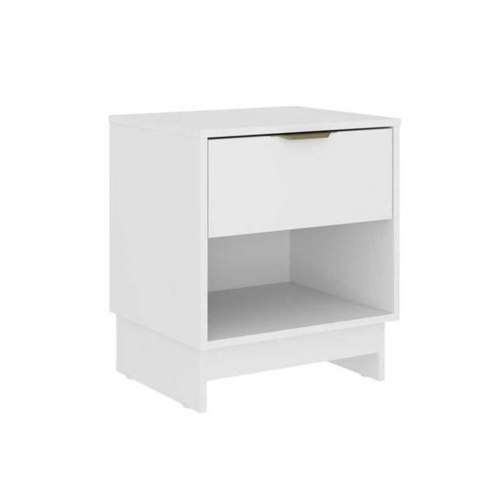 Mesa Cabeceira Infantil 1145 Com 1 Gaveta Branco Carraro