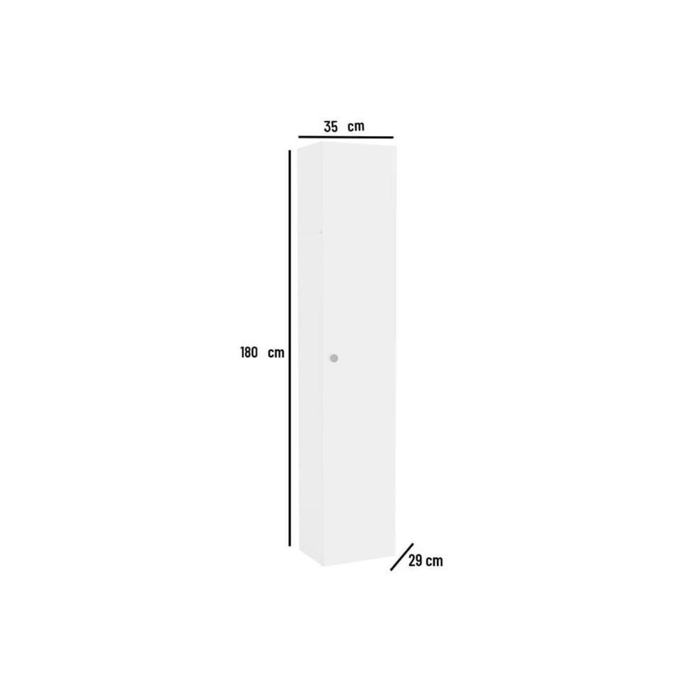 Armário Sapateira Quarto Duo Duplo Organizador C- 1 Porta Branco - Telasul