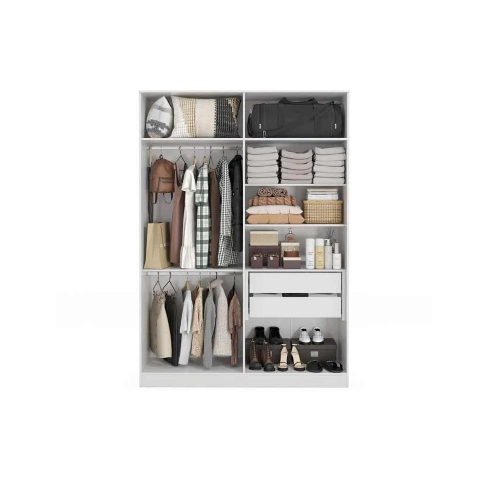 Quarto Modulado Kappesberg Adapt Adapt 5 Peças (4 Closets + 1 Complemento) Qcm08 Branco - Kappesberg