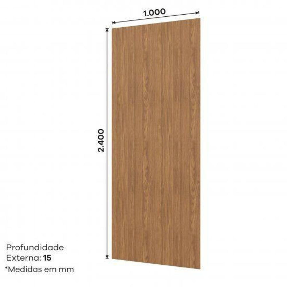 Módulos De Cozinha Requinte Painel De Edição Para Fechamento Requinte 240x100x105cm Nature2 Aéreos + 1 Balcão + 1 Complemento