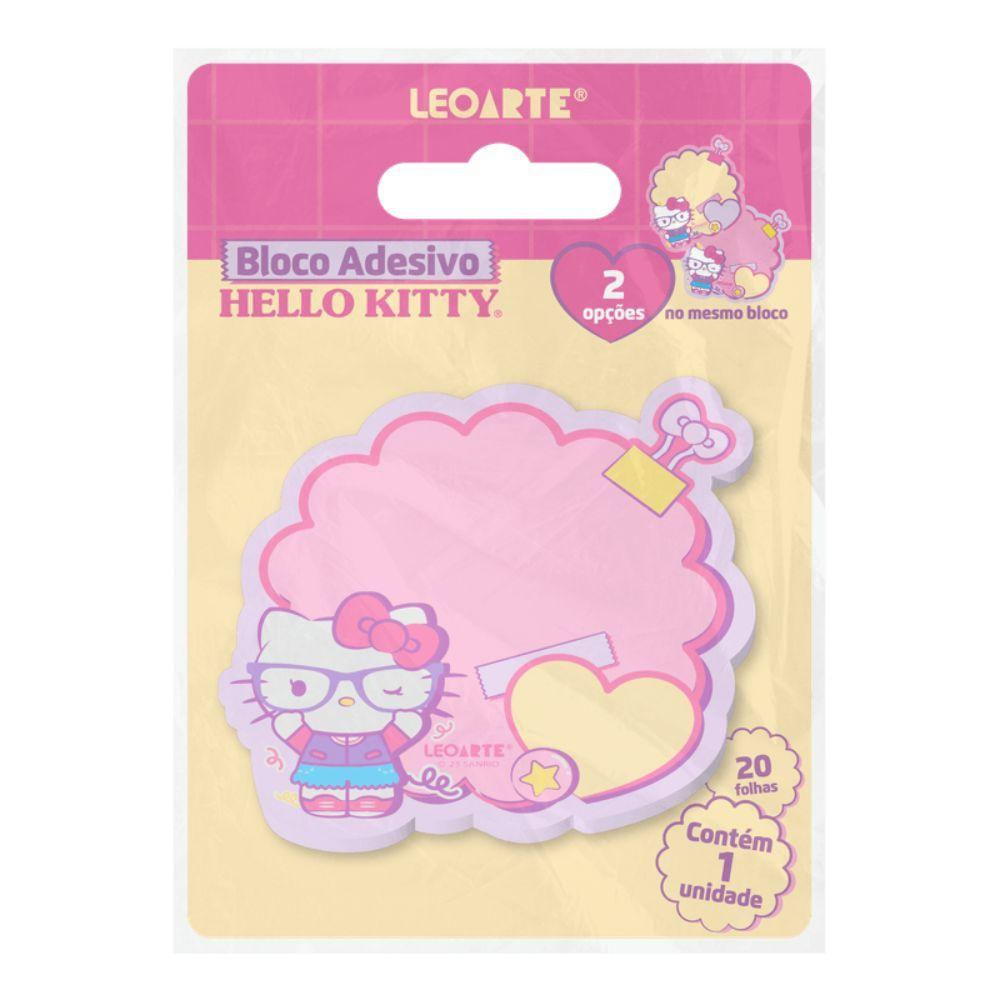 Bloco Adesivo Hello Kitty 20 Folhas Leoarte