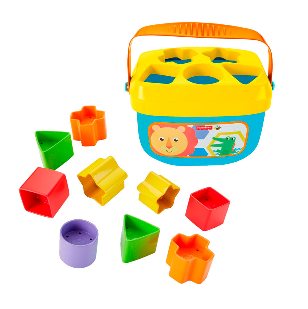 Balde Primeiros Blocos Fisher Price