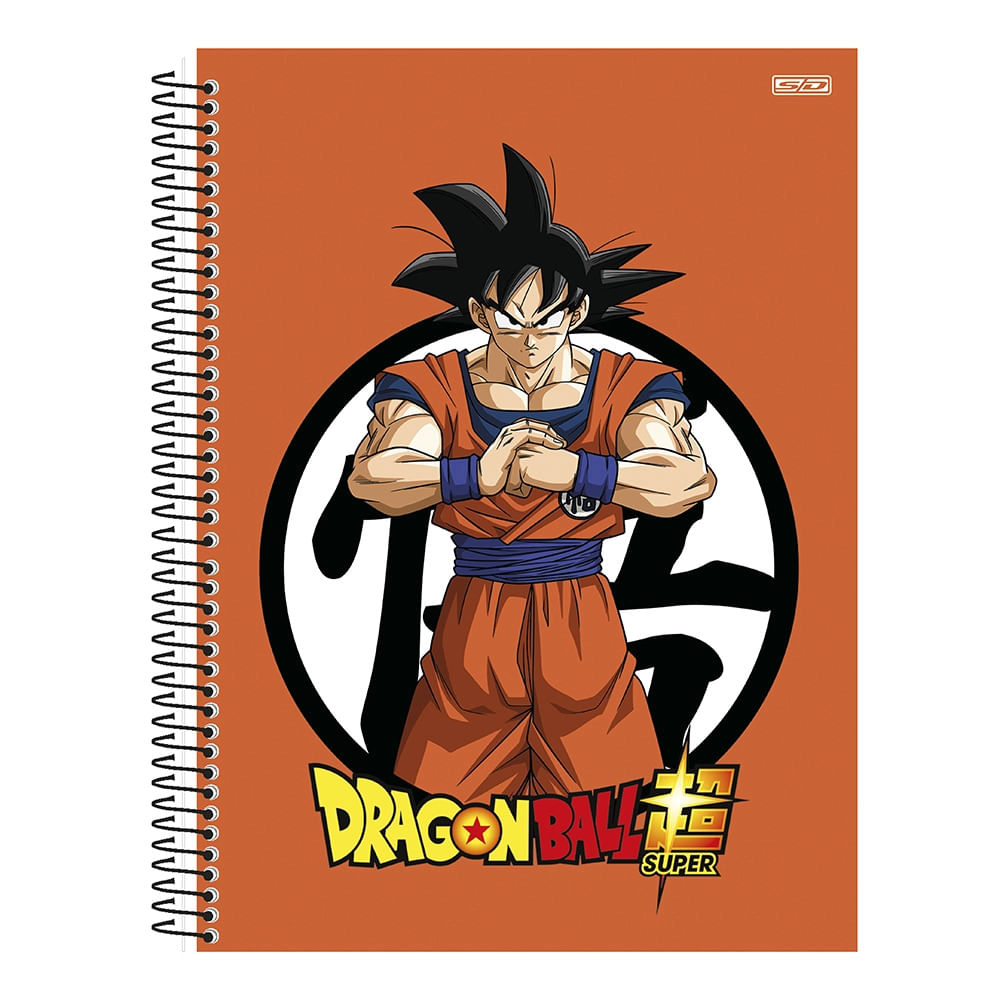 Caderno Brochura Dragon Ball Z 80F 1 Matéria Grande em Promoção na