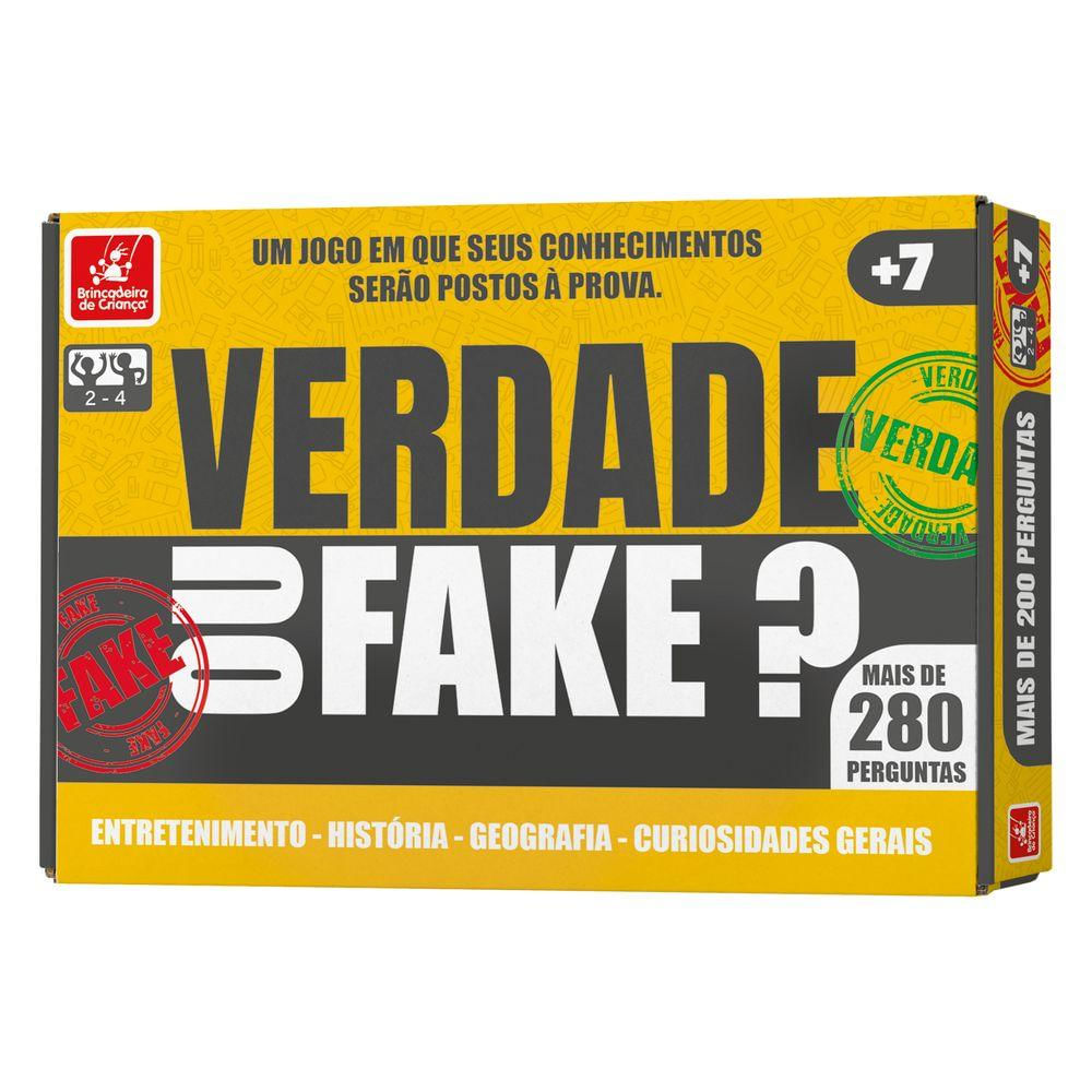 Jogo Fato ou Fake? - Brincadeira de Criança