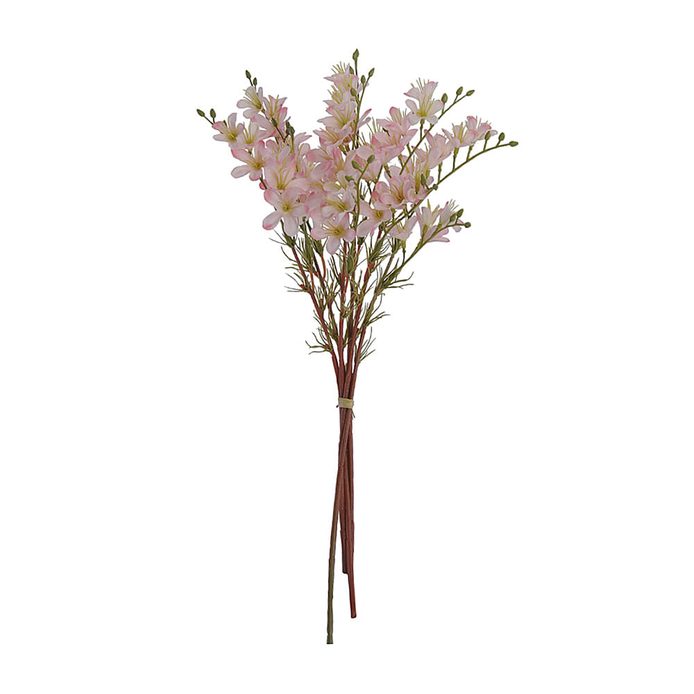 Bouquet Flor Campo Flor Arte 35x6cm Rosa Claro