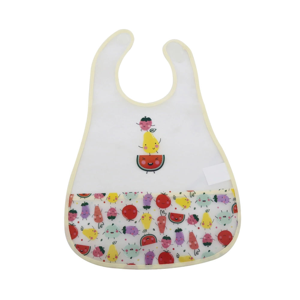 Babador Le Funny Fruits de Vinil com Bolso