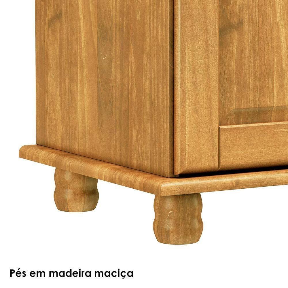 Balcao Madeira Maciça 4 Portas 4 Gavetas 169 Cm 8929 Freijo Milani Store Freijo