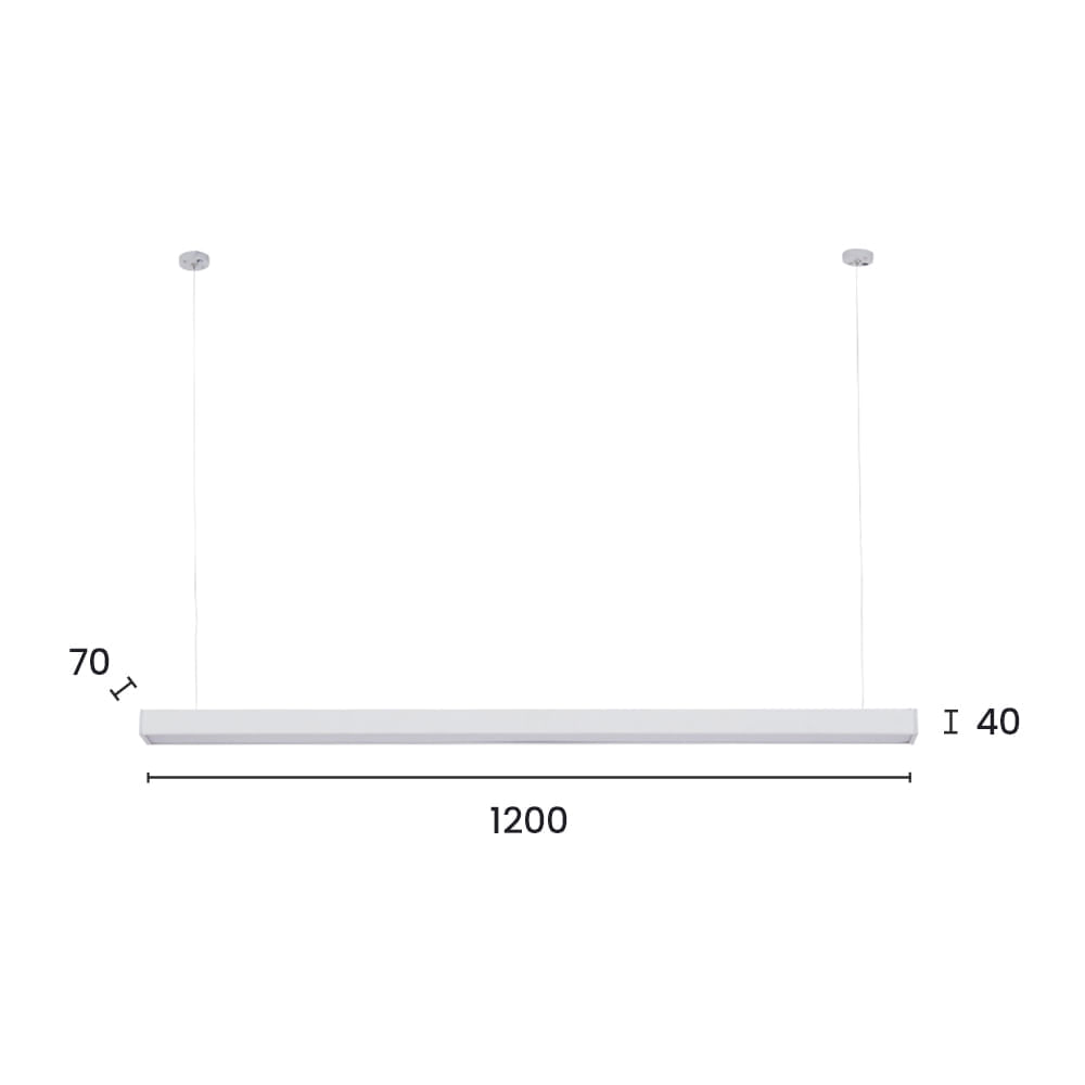 Lustre Pendente Astraled Sagittarii PT-9153 Branco Led Bivolt Branco / 6500K - Luz Branca