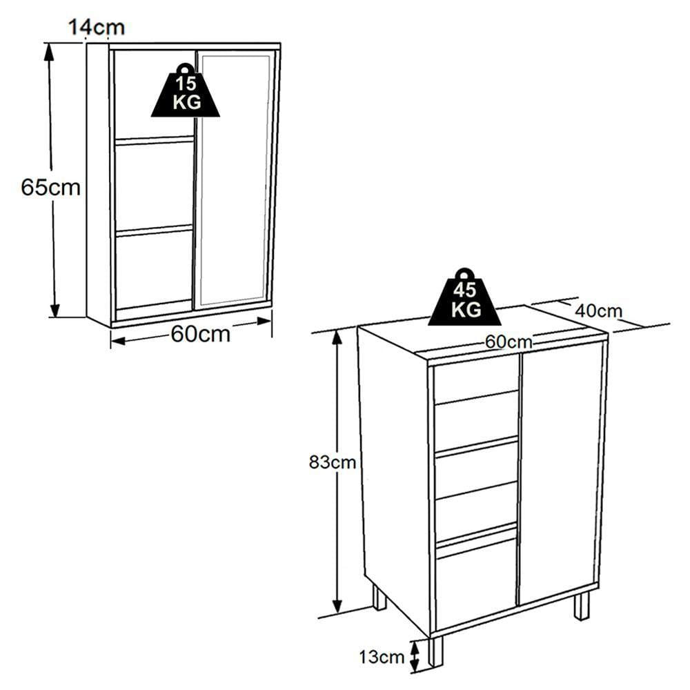 Gabinete 1 Porta Correr 60 Cm Espelheira Cj7250 Mell Grafite Faem Mell Grafite