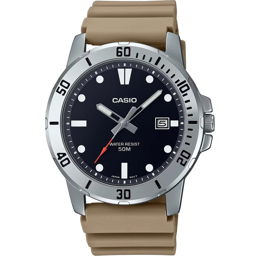 Relógio Casio Masculino Ref:Mtp-vd01-5evudf Esportivo Prateado