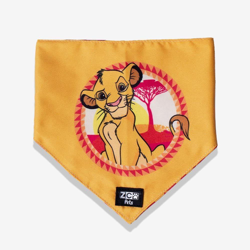 Bandana Zonacriativa Pets Rei Leão Disney P