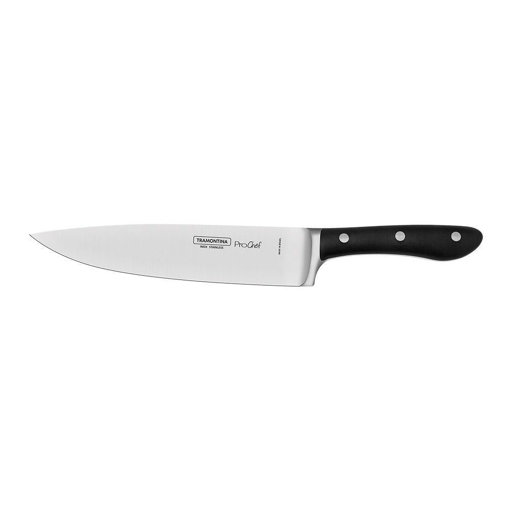 Faca Chef Tramontina Prochef 24161008 8" Preta Preto 24161008