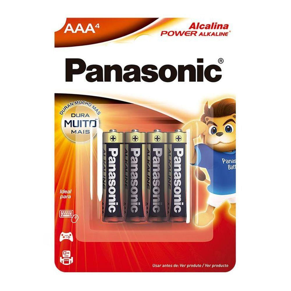 Pilha Alcalina Aaa Sm-4 Panasonic Lr03xab-4b192 [f108]