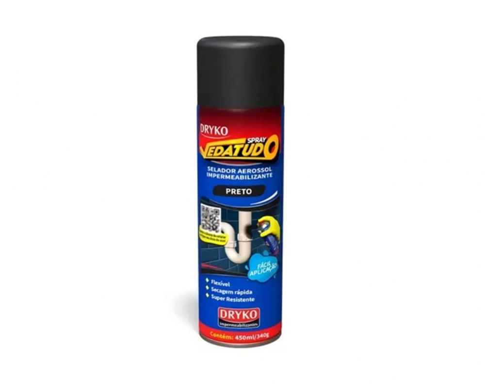 Emborrachamento Spray Preto 235G/400Ml