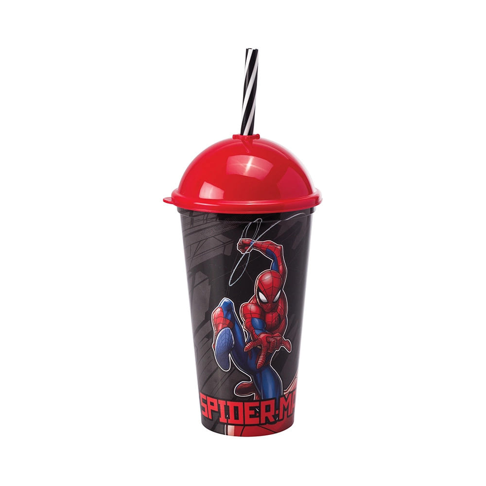 Copo Shake Plasútil Homem Aranha 500ml