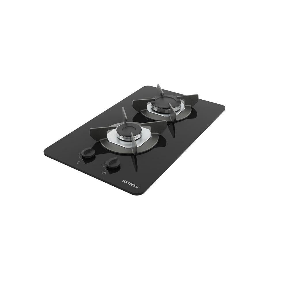 Cooktop Nardelli Safe Ferro Fundido 2 Bocas A Gás Preto Bivolt