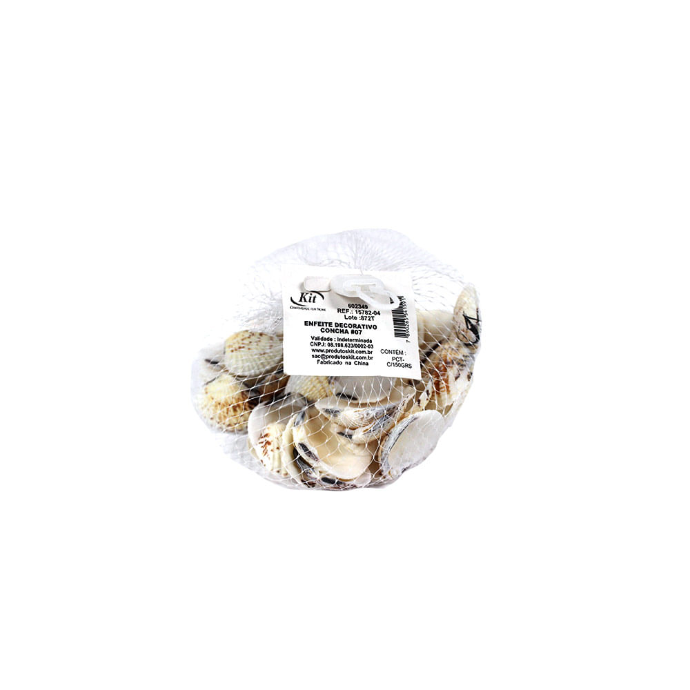 Concha Bivalve Kit 2,5x1cm 50g Bege